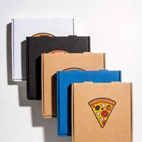 Boîte à pizza personnalisée à 3 compartiments, impression personnalisée, emballage en carton, boîtes en papier pour livraison de nourriture avec logo pour 3 mini pizzas