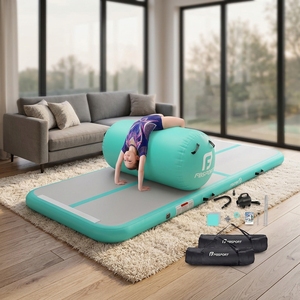 FBsport Colchoneta Inflable Personalizada de 3m, 5m, 6m, 10m, 12m, 15m para Gimnasia, Colchoneta de Aire para Tumbling, Set de Rodillos, <span class=keywords><strong>Mini</strong></span> Colchoneta de Gimnasia Inflable Económica - Product Image 1