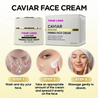 Crème Visage à l'Extrait de Caviar Vérifiée – Collagène, Acide Hyaluronique, Hydratante, Anti-Âge, Raffermissante, Éclaircissante