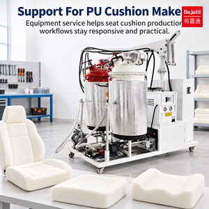 Machine à mousser le <span class=keywords><strong>polyuréthane</strong></span> basse pression Bujatti <span class=keywords><strong>pour</strong></span> la production de <span class=keywords><strong>mousse</strong></span> <span class=keywords><strong>pour</strong></span> coussins de siège de <span class=keywords><strong>fauteuil</strong></span> - Product Image 6