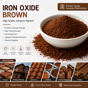 Oxyde de fer brun thermorésistant, colorant inorganique à haute résistance aux intempéries pour plastiques et teintures pour <span class=keywords><strong>bois</strong></span> - Product Image 4