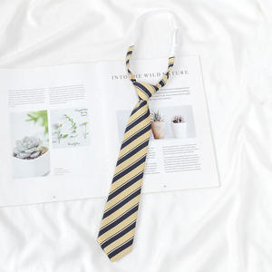 Corbata y <span class=keywords><strong>pajarita</strong></span> de estilo japonés para hombres y mujeres, graduación universitaria, mariposa estampada a rayas rojas, azules y doradas para bodas - Product Image 5