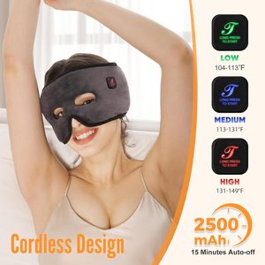 Mascarilla térmica para presión sinusal, mascarilla sinusal inalámbrica con 3 niveles de calentamiento, almohadilla térmica facial recargable de 2500mAh - Product Image 1