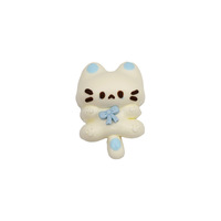 Mainan Squishy Kucing Calico Lucu, Lembut, Slow Rising, Mainan Remas Kitty, Pink Biru, Hewan Kartun, Blind Box Capsule, Fiesta Party