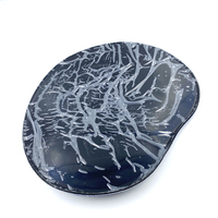 Tapis de souris ergonomique en mousse à mémoire de forme, Logo personnalisé en Silicone souple rempli de Gel de repos pour poignet d'ordinateur