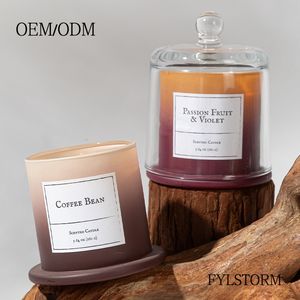 Vela Aromática de Cera de Soja Hecha a Mano con Color Degradado, Regalo para Bodas, Festival del Medio Otoño, Cumpleaños, Fragancia para Diwali - Product Image 3