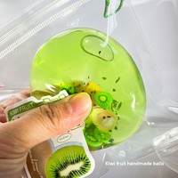 Handgemaakte ideeën-ontwikkelende fruitwater-knijpbal kiwi aardbei maïs watermeloen druif perzik sinaasappel stressverlichtende squishy speelgoed