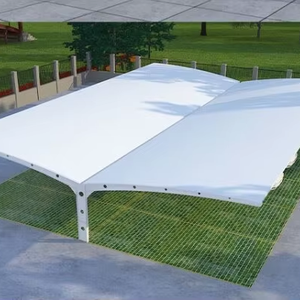 Structure de carport à <span class=keywords><strong>membrane</strong></span>, nouveau type de borne de recharge <span class=keywords><strong>photovoltaïque</strong></span> auto-alimentée par batterie, pare-soleil, imperméable, résistant à la chaleur pour l'extérieur - Product Image 1