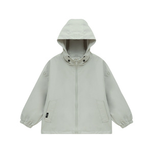 Manteau de printemps-automne pour filles 2026, nouveau style occidental, veste <span class=keywords><strong>coupe</strong></span>-<span class=keywords><strong>vent</strong></span> imperméable à capuche pour <span class=keywords><strong>enfants</strong></span>, résistante et tendance - Product Image 1