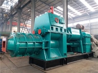 Extrudeuse de briques creuses comprimées à haute pression, terre rouge, terre argileuse, bloc de terre, machine à fabriquer des briques