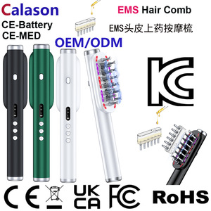 Peigne de massage électrique à micro-courant pour le cuir chevelu NRP, outil de soin capillaire et de traitement du cuir chevelu, usage personnel à domicile, batterie au lithium rechargeable par USB - Product Image 4