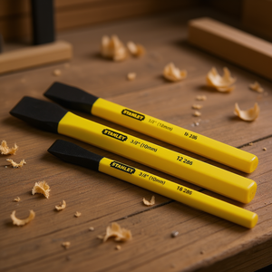 Juego de Cinceles Stanley de 3 Piezas (10mm, 12mm, 16mm) de Acero Templado para Trabajar Metal y Madera - Product Image 3