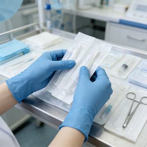 Impermeabile visita clinica odontoiatrica infermiera assistenza agli anziani 100 pz scatola senza polvere di ghiaccio blu monouso 4mil guanti di <span class=keywords><strong>Nitrile</strong></span> per uso medico - Product Image 3