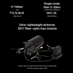 Module d'image par fibre optique pour drone FPV, kit de communication UAV 10km 15km 20km, accessoires pour drones, vente chaude - Product Image 3