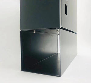 Color Negro periódico <span class=keywords><strong>de</strong></span> Metal moderno hogar buzón montado en la pared con las llaves <span class=keywords><strong>de</strong></span> <span class=keywords><strong>correos</strong></span> <span class=keywords><strong>carta</strong></span> Caja Postal <span class=keywords><strong>de</strong></span> - Product Image 3