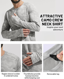 Chemise de pêche à manches longues UPF 50, séchage rapide, respirante, protection solaire, vêtements de sport de plein air, vêtements de pêche pour hommes - Product Image 5