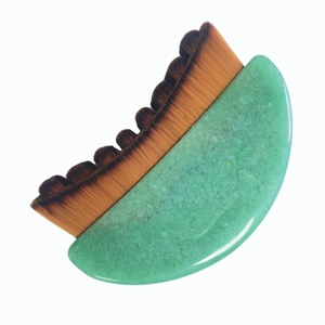 Brosse lymphatique en aventurine verte, outil de drainage lymphatique, outil de beauté - Product Image 5