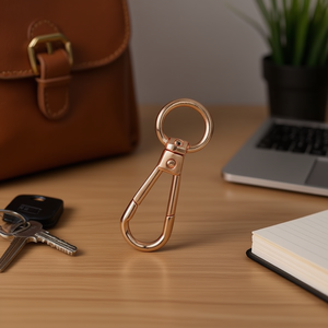 Set di 3 Moschettoni ILAN da 40mm in Oro K con Ganci per Portachiavi - Product Image 3