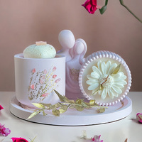 Moule Nordique en Silicone Écologique pour Vase en Ciment, Pot de Fleurs, Bougies en Béton, Boîte de Rangement Réutilisable et Facile à Utiliser Incluse