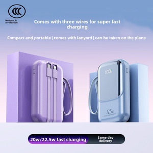 <span class=keywords><strong>Batterie</strong></span> <span class=keywords><strong>externe</strong></span> 22,5 W en plastique, charge rapide, grande capacité 20 000 mAh, sortie multi-ports, <span class=keywords><strong>batterie</strong></span> <span class=keywords><strong>externe</strong></span> portable au lithium-ion - Product Image 3