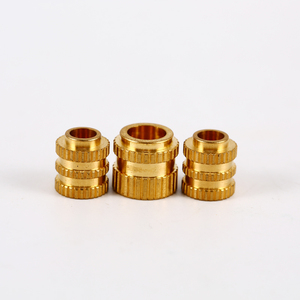 Tùy Chỉnh Độ Chính Xác <span class=keywords><strong>CNC</strong></span> Gia Công Brass Hạt Hạt Threaded Chèn Các Loại Hạt - Product Image 1