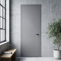 Porte intérieure de chambre CPL, moderne et minimaliste, en bois, résistante à la déformation, résistante à l'eau, insonorisation 28 dB