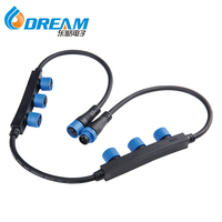 DREAM M15 F Type IP68 Répartiteur de courant étanche 1 vers 2/3 voies pour éclairage public LED, lumières de Noël extérieures