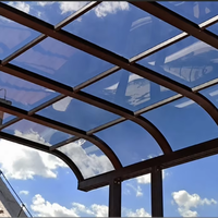 Auvent de voiture robuste avec structure en aluminium pour villa, maison, parking, protection contre la pluie, la neige et le soleil