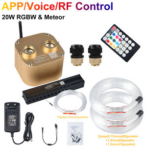 <span class=keywords><strong>Kit</strong></span> <span class=keywords><strong>de</strong></span> plafonnier <span class=keywords><strong>de</strong></span> voiture 20W avec application Bluetooth/contrôle RF et câble optique - Product Image 2