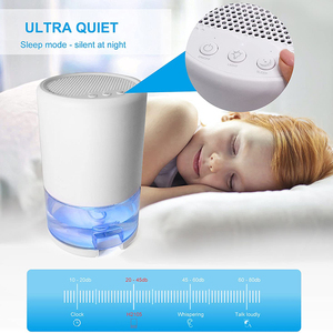 El mejor deshumidificador pequeño para el hogar, deshumidificador inteligente con tanque de agua de 1000ML, luces de 7 colores, deshumidificador de aire de apagado automático - Product Image 2