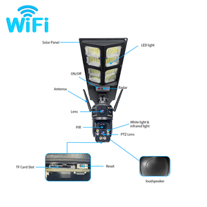 Cámara de Seguridad Inalámbrica <span class=keywords><strong>V380</strong></span> <span class=keywords><strong>PRO</strong></span> 4G 1080p 4MP <span class=keywords><strong>para</strong></span> Exteriores, Granja, Visión Nocturna, IP66 Impermeable, Lámpara Solar de Calle, Protección de Seguridad - Product Image 2