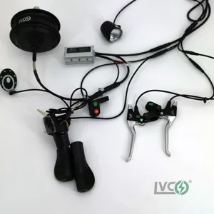 VCO-Kit de conversión de bicicleta eléctrica, motor ndia de 250W con batería opcional