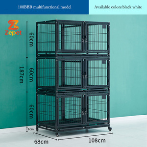Cage <span class=keywords><strong>pour</strong></span> <span class=keywords><strong>chien</strong></span> de haute qualité, fabriquée en usine, utilisable à la maison ou en extérieur, portable et robuste - Product Image 1