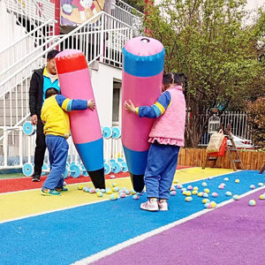 Jeu de baby-foot humain gonflable, <span class=keywords><strong>aide</strong></span> pédagogique intelligente, accessoires de réunion sportive amusants, divertissement <span class=keywords><strong>parent</strong></span>-enfant, vente directe, matériau PVC, 2-5 joueurs - Product Image 2