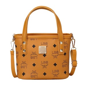 Sac à main léger en PVC imprimé couleur unie pour femme, style rétro européen et américain, à porter à l'épaule ou en bandoulière - Product Image 5