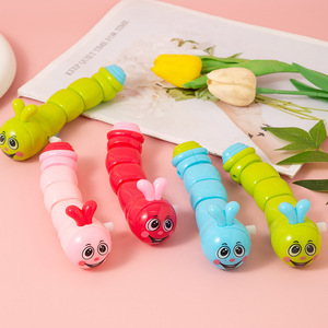 Wind Up Caterpillar Toy For Children <b>Plastic</b> Inertia Moving <b>Animal</b> Design Educational Toy 2 To 4 Years Unisex - Product Image 3