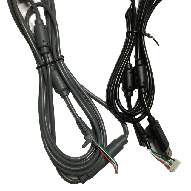 For Xbox360 Controller USB Cable 4Pin Line Cord + Breakaway Adapter for Xbox 360 Controller Repair Replacement