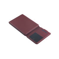 Nouveau clavier sans fil pliable avec membrane en cuir et pavé tactile, portable pour tablette, téléphone, ordinateur portable