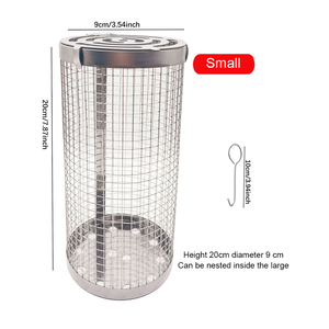 Tube de filet cylindrique de qualité alimentaire <span class=keywords><strong>kebab</strong></span> grill panier roulant grill panier pour maïs et saucisse - Product Image 6