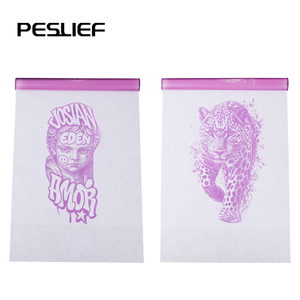 Nouveau produit – 100 feuilles/boîte – Papier thermique <span class=keywords><strong>rose</strong></span> pour pochoirs de <span class=keywords><strong>tatouage</strong></span> temporaire – Modèle de haute qualité pour tatouages – Bon prix - Product Image 2