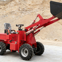 Promotion : Mini-chargeuse compacte électrique 4x4 Tienu 600kg, 700kg, 800kg, 500kg avec pelle frontale et certification CE EPA