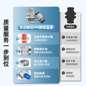 Raccord pneumatique à connexion rapide PMF8-02, taille du tube 8 mm, connecteur droit de séparation, PM4/10/12 filetage interne, coude PLM6-01 - Product Image 4