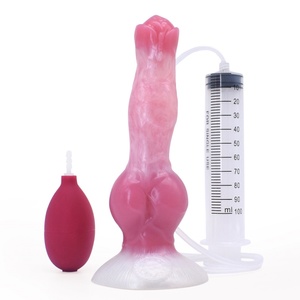 Squirting Dog <b>Dildo</b> Silicone 8'' Realistic Animal <b>Dildos</b> with Suction Cup Fantasy <b>Dildo</b> Canine Cock Anal Toys for Couples Women - Product Image 1
