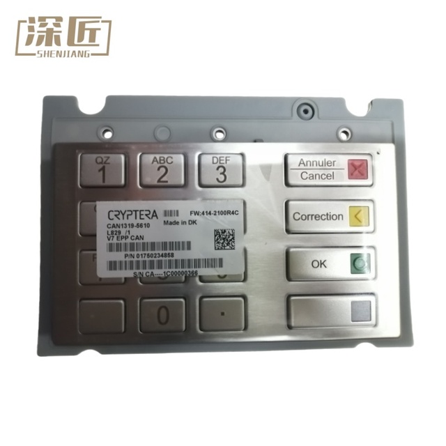 1750234858 Original Diebold V7 EPP Encrypted PIN Pad Keyboard Secure ATM Keypad 01750234858