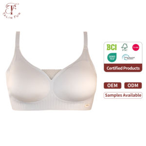 Sujetador de punto transpirable OEM/ODM personalizado de fábrica, suave, con soporte, sin aros, copa fina, sin costuras, bralette push-up, tallas grandes - Product Image 1