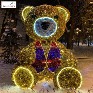 Luces LED Impermeables con Motivo de Oso para Decoraciones Navideñas, de San Valentín y Diwali para Exteriores - Clasificación IP44, 2700K, Blanco Cálido, Fácil Instalación - Product Image 3