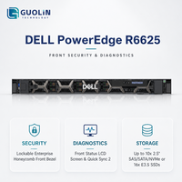 Serveur rack Dell PowerEdge R6625 1U d'origine, neuf, double processeur AMD EPYC 9004, DDR5, NVMe, serveur de base de données d'entreprise, serveur cloud