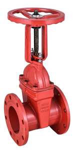 Válvula de compuerta OSY de hierro dúctil elástico ranurado, para sistemas contra incendios y rociadores, personalizable. - Product Image 3