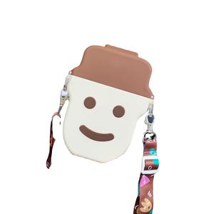 Bouteille <span class=keywords><strong>d</strong></span>'eau portable créative et mignonne en forme de dessin animé pour l'été, avec sangle, pour glaces et sucettes glacées, pour bébés, enfants, étudiants, logo personnalisé - Product Image 6