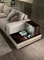 PFZION HOME Mobilier de salon confort de style américain moderne Ensemble de canapés en tissu modulaire à doublure propre Chaise gauche